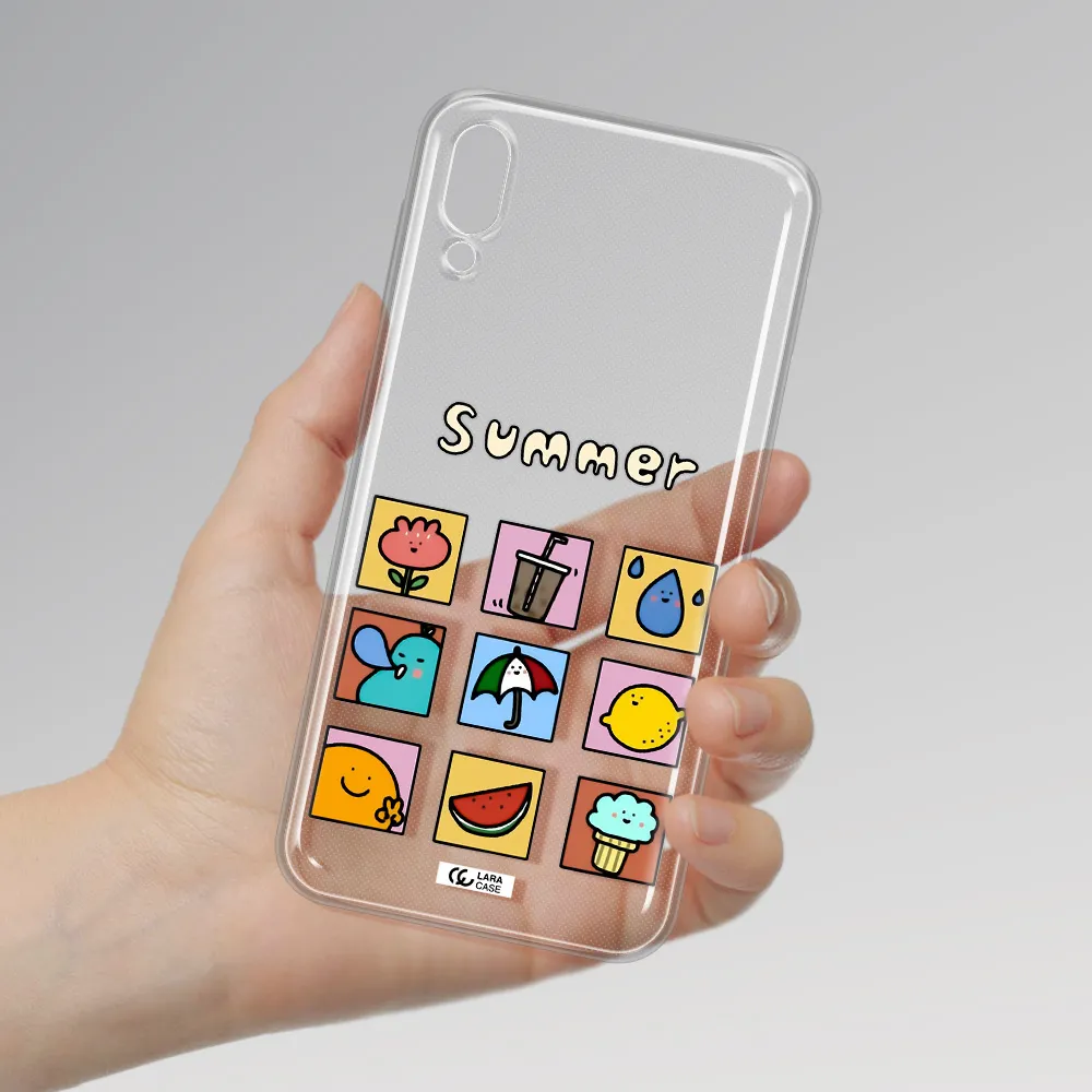 summer vibes Samsung M10 Clear TPU Case
