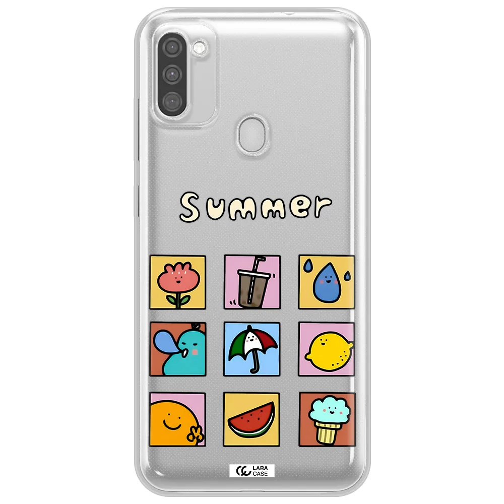 summer vibes Samsung M11 Clear TPU Case