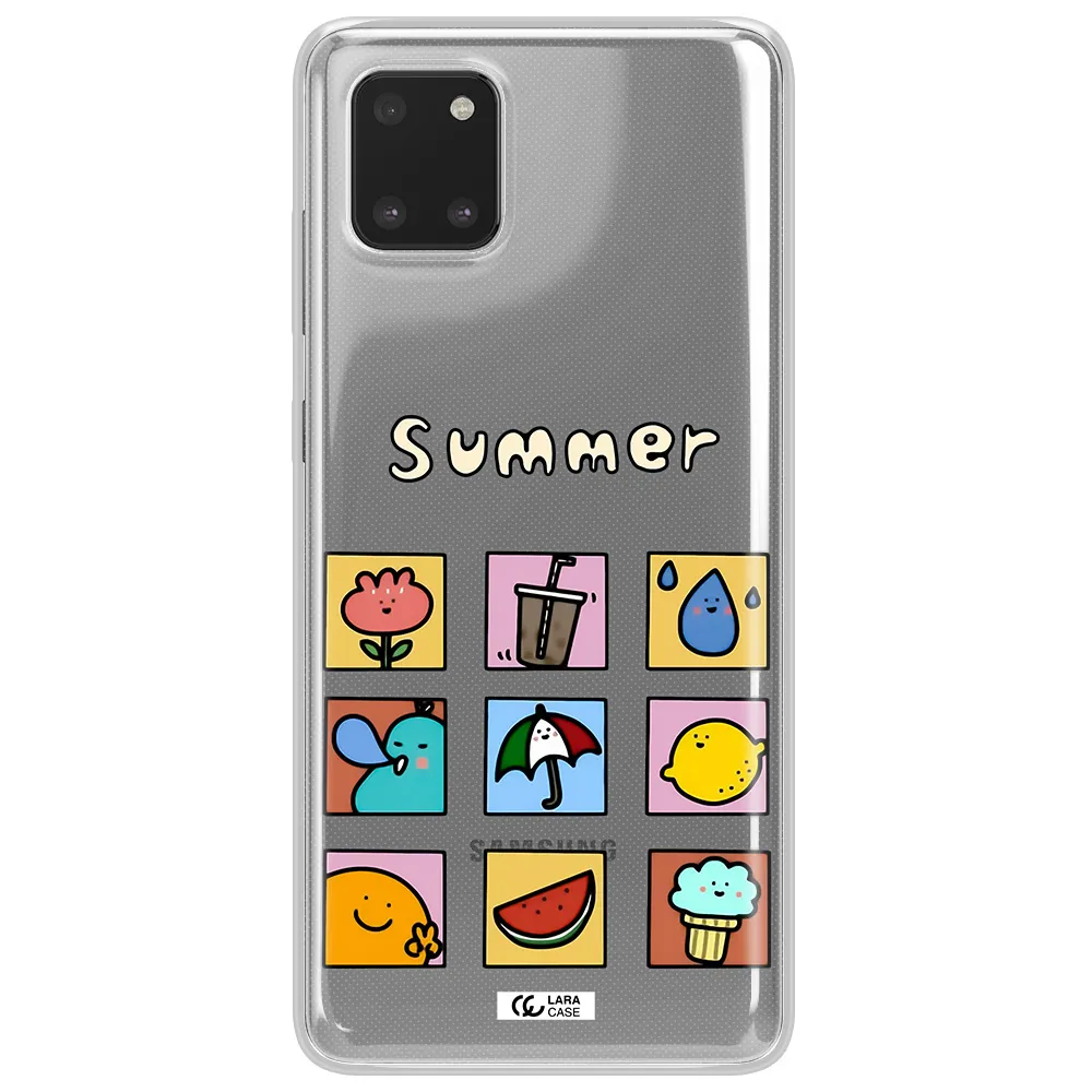 summer vibes Samsung Note 10 Lite Clear TPU Case