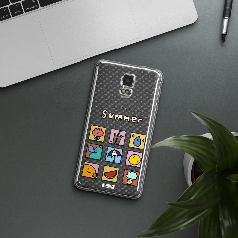 summer vibes Samsung Note 4 Clear TPU Case
