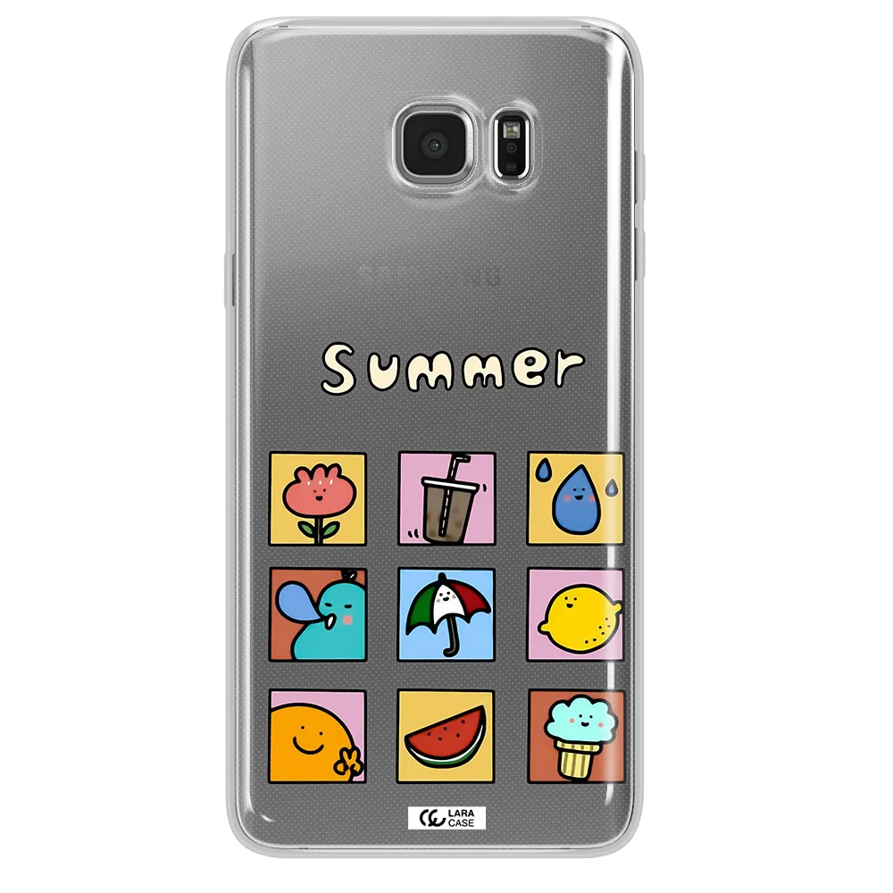 summer vibes Samsung Note 5 Clear TPU Case