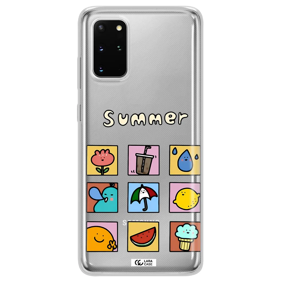 summer vibes Samsung S 20 Plus Clear TPU Case