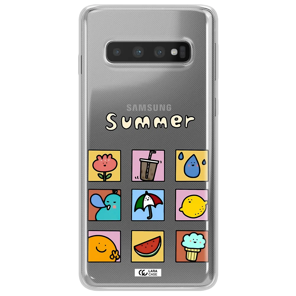 summer vibes Samsung S10 Clear TPU Case