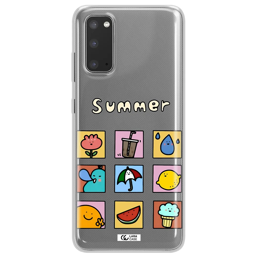 summer vibes Samsung S20 Clear TPU Case