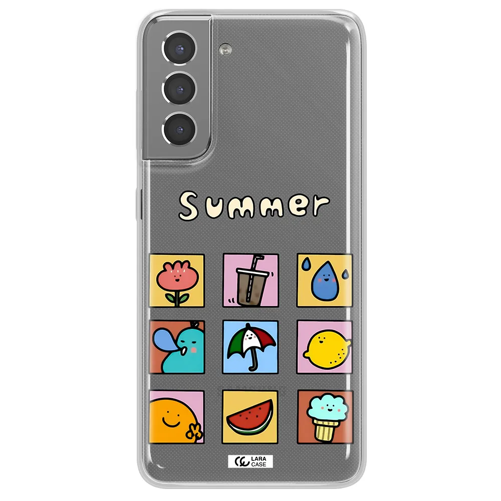 summer vibes Samsung S21 Plus Clear TPU Case
