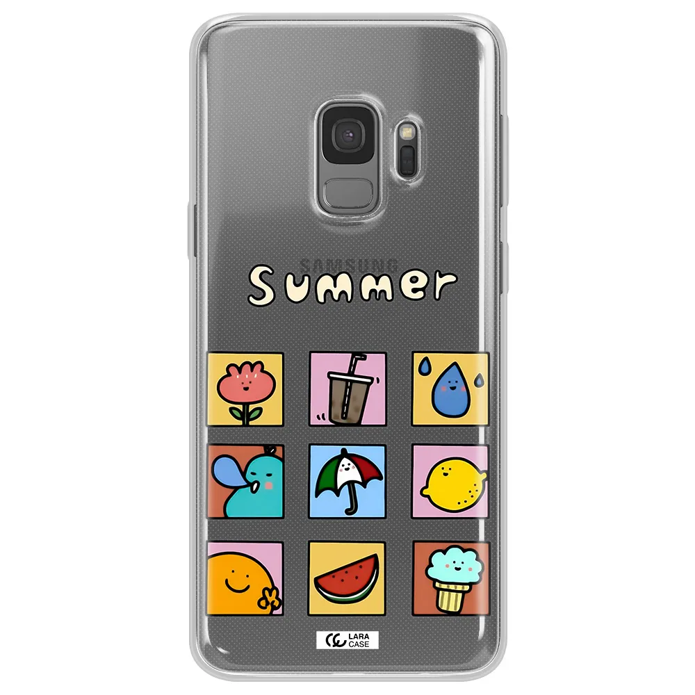 summer vibes Samsung S9 Clear TPU Case