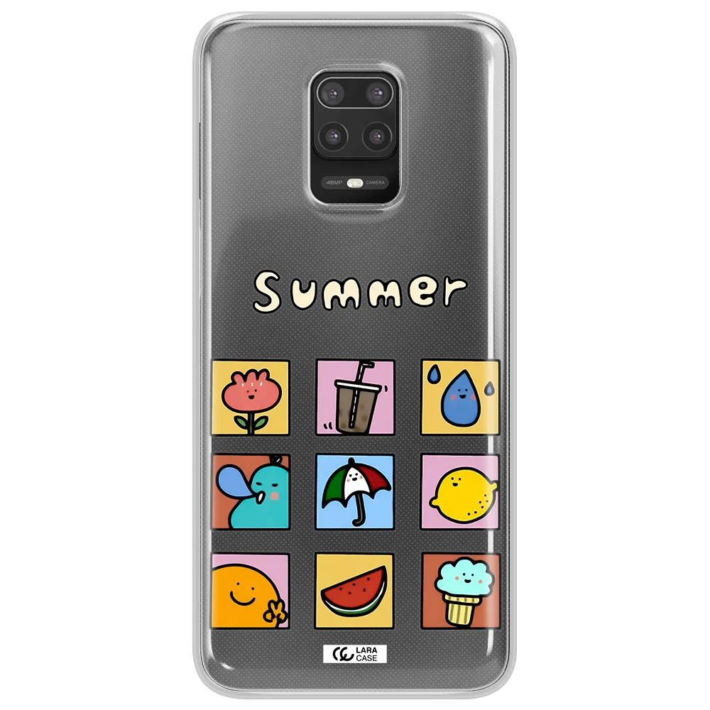 summer vibes Xiaomi Note 9S Clear TPU Case