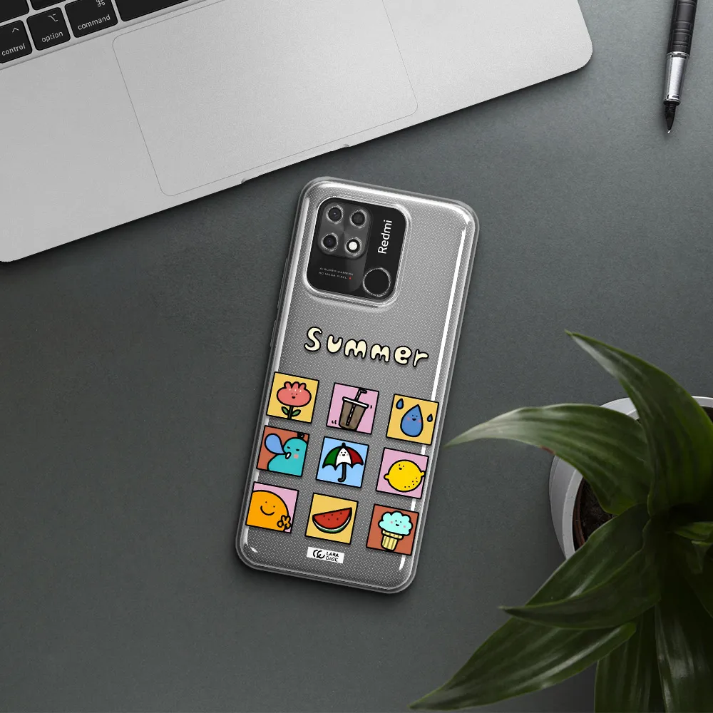 summer vibes Xiaomi Redmi 10C Clear TPU Case
