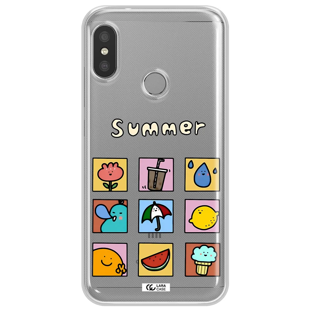 summer vibes Xiaomi Redmi 6 Pro Clear TPU Case