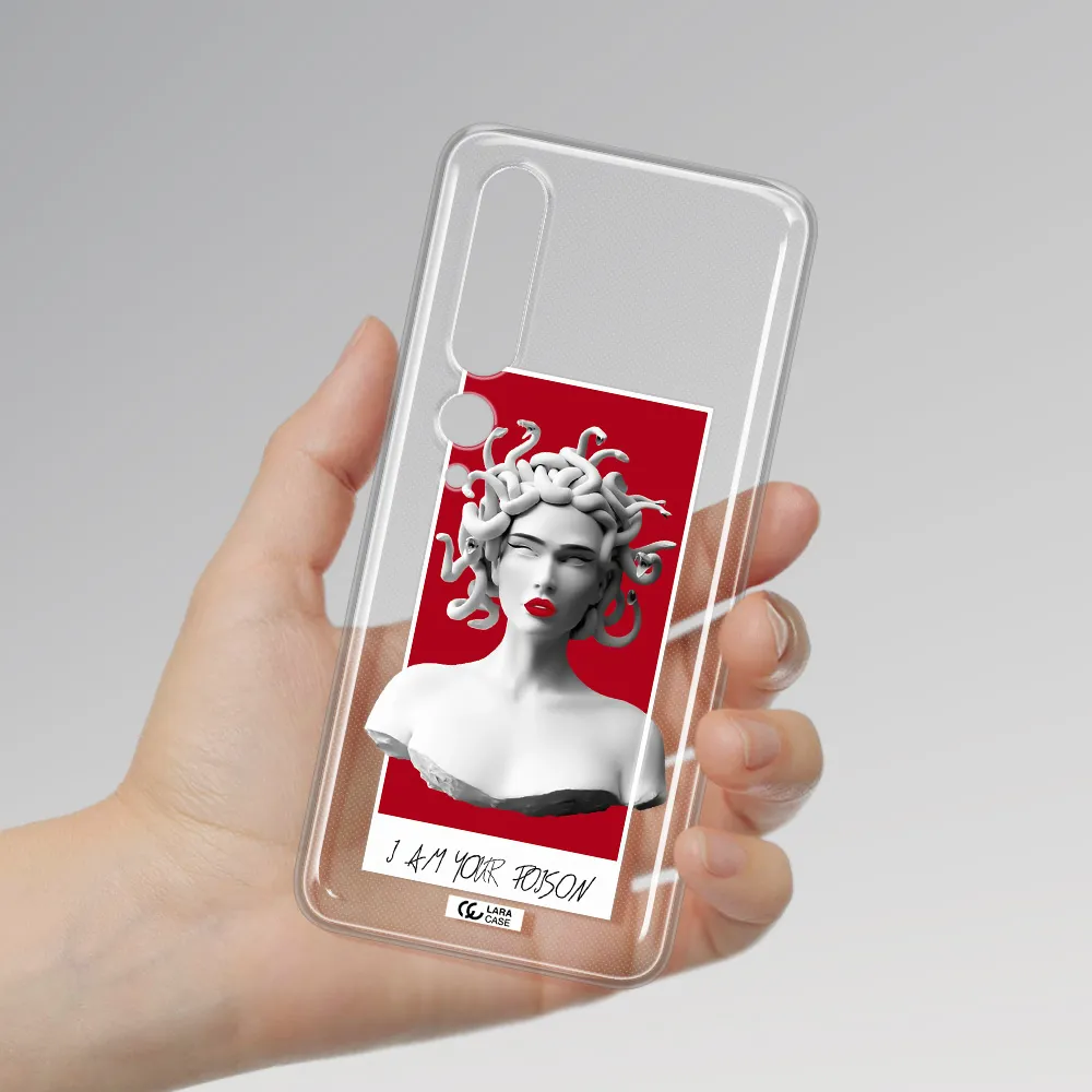 a statue of a woman with snakes on her head Xiaomi Mi 10 Pro Clear TPU Case
