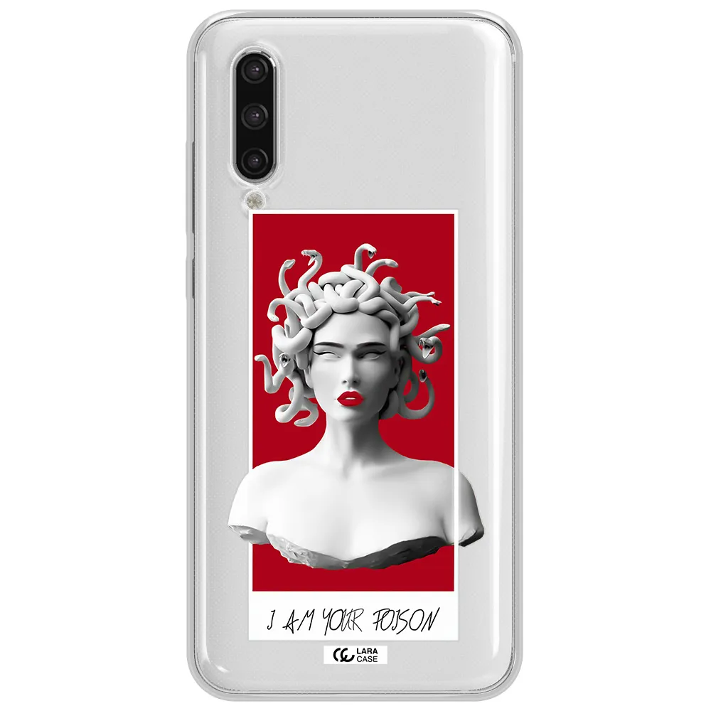 A Statue Of A Woman With Snakes On Her Head Xiaomi Mi 9 Lite Clear Tpu Case