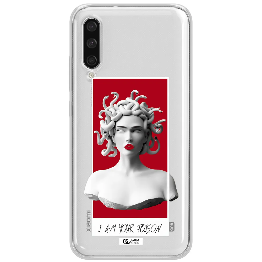 A Statue Of A Woman With Snakes On Her Head Xiaomi Mi A3 Clear Tpu Case