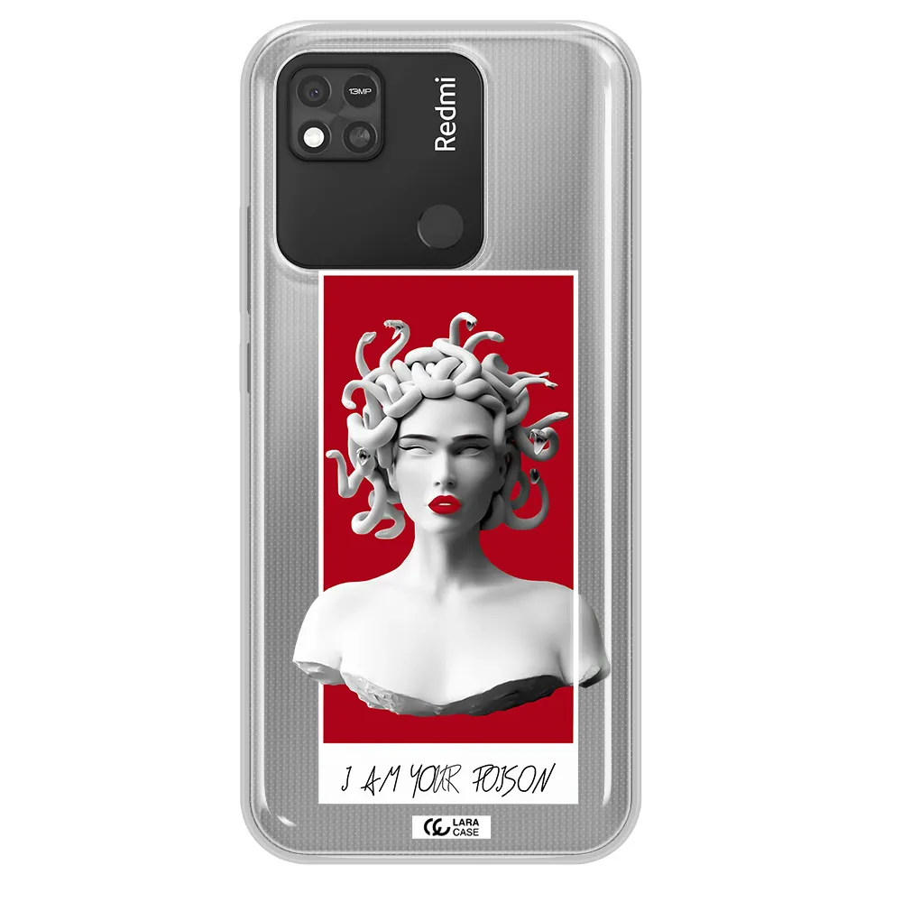 a statue of a woman with snakes on her head Xiaomi Redmi 10A Clear TPU Case