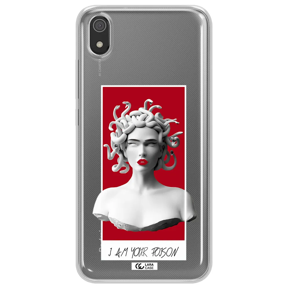 a statue of a woman with snakes on her head Xiaomi Redmi 7A Clear TPU Case