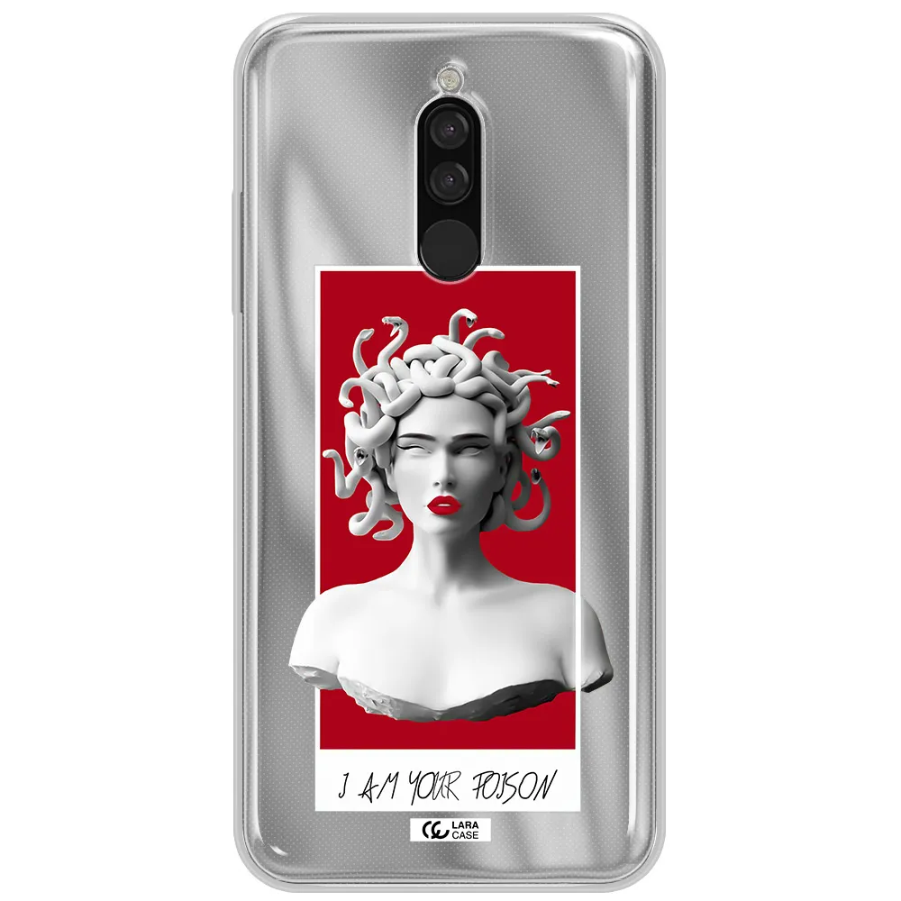 A Statue Of A Woman With Snakes On Her Head Xiaomi Redmi 8 Clear Tpu Case
