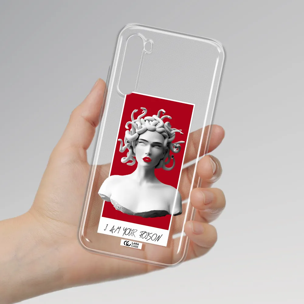 A Statue Of A Woman With Snakes On Her Head Xiaomi Redmi Note 8T Clear Tpu Case