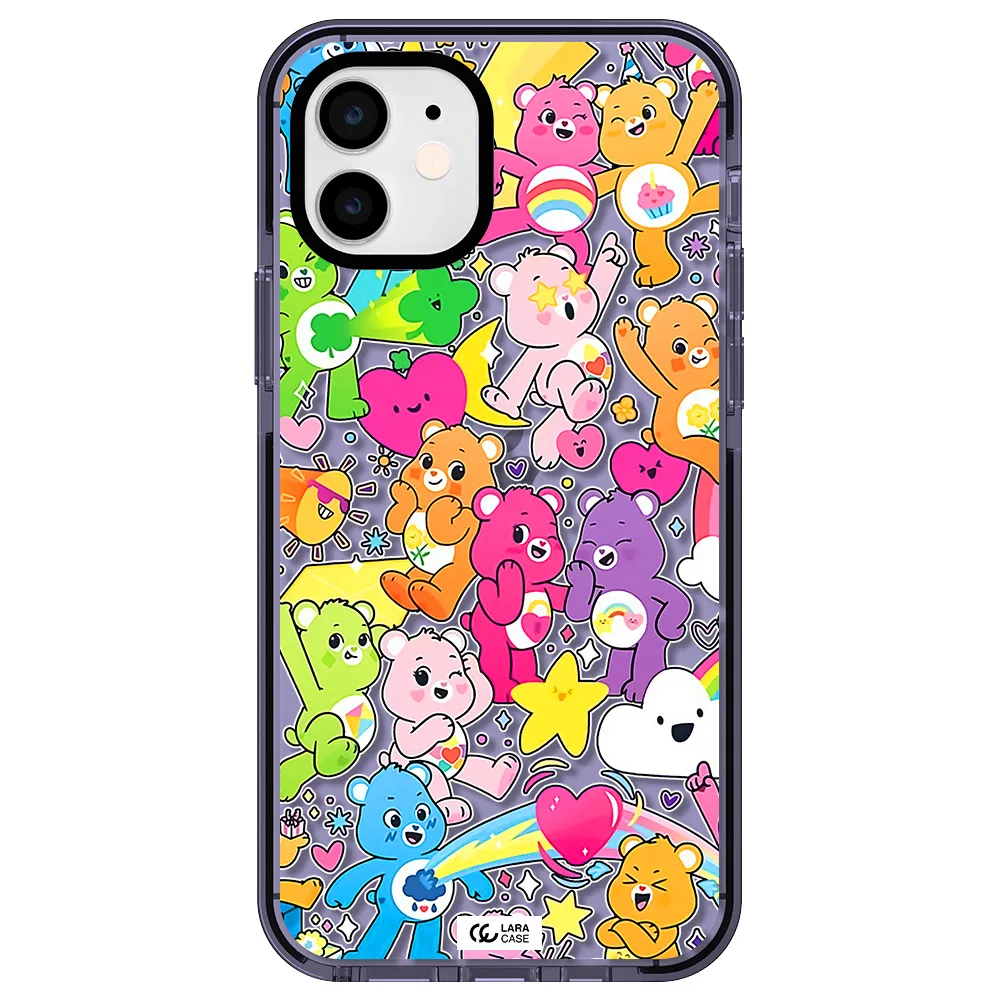 a pattern of cartoon bears Apple iPhone 11 impact Lilac Case