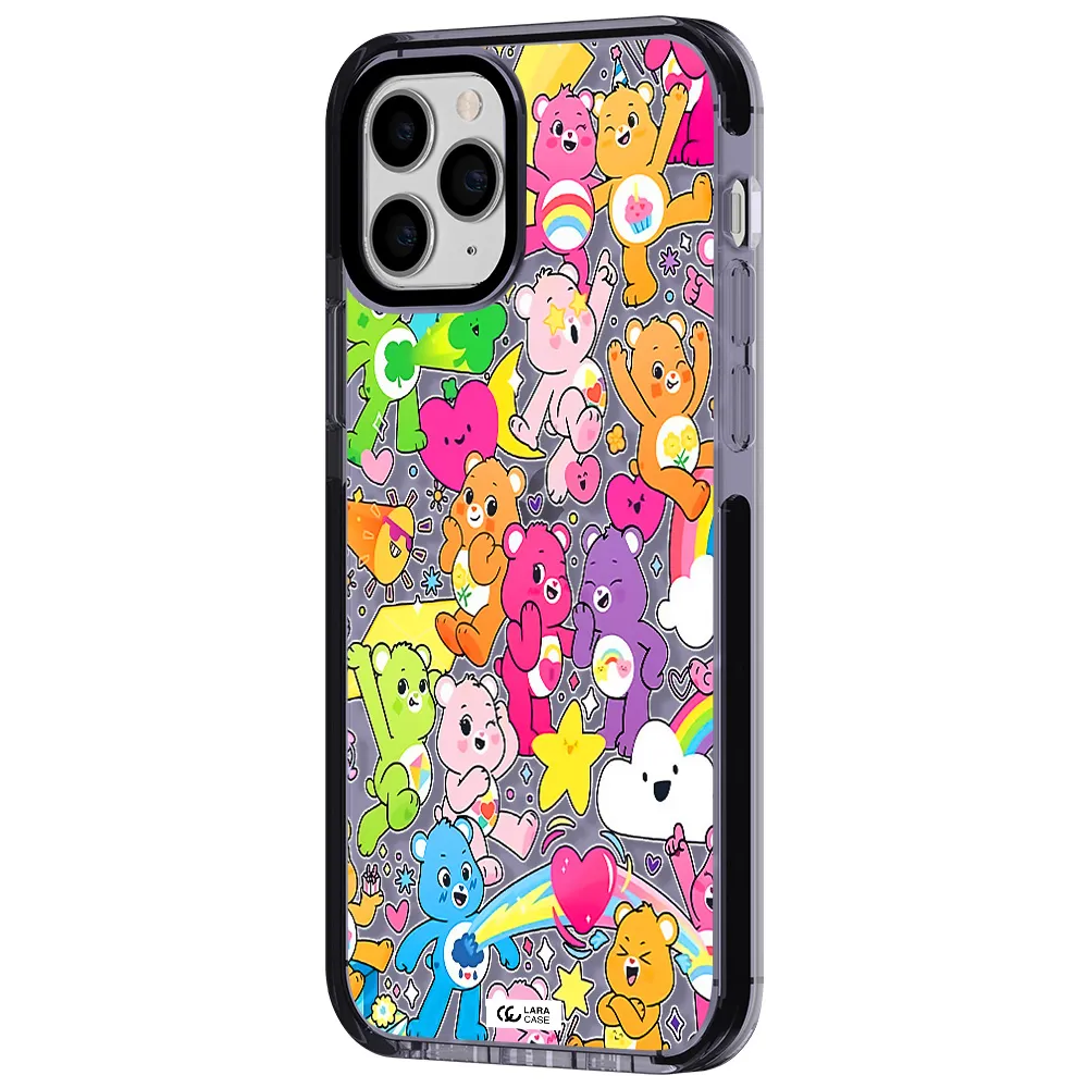 a pattern of cartoon bears Apple iPhone 11 pro impact Lilac Case