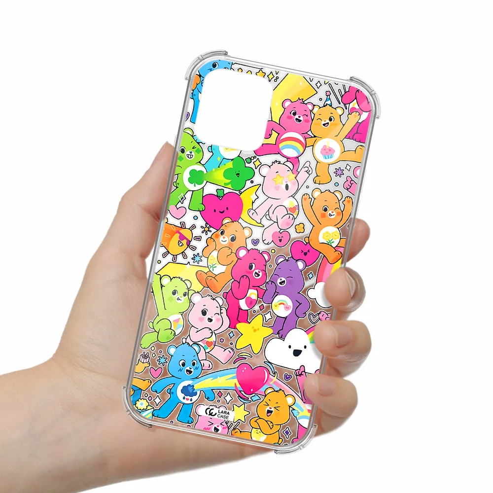 a pattern of cartoon bears Apple iPhone 11 pro max Clear PC Case