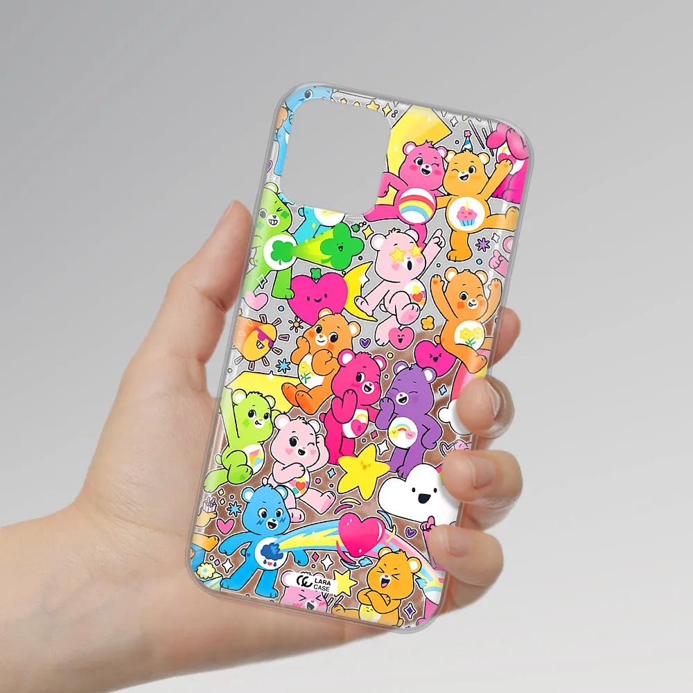 a pattern of cartoon bears Apple iPhone 11 pro max Clear TPU Case
