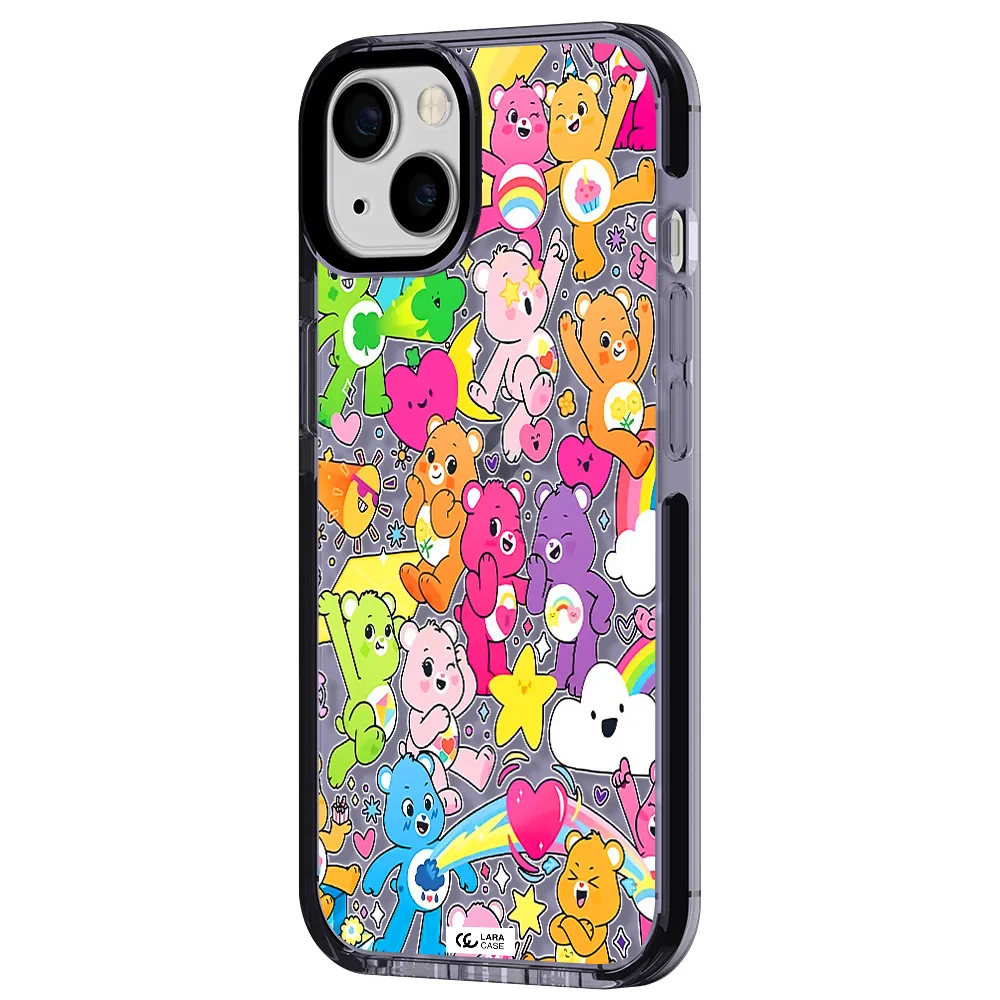 a pattern of cartoon bears Apple iPhone 13 impact Lilac Case