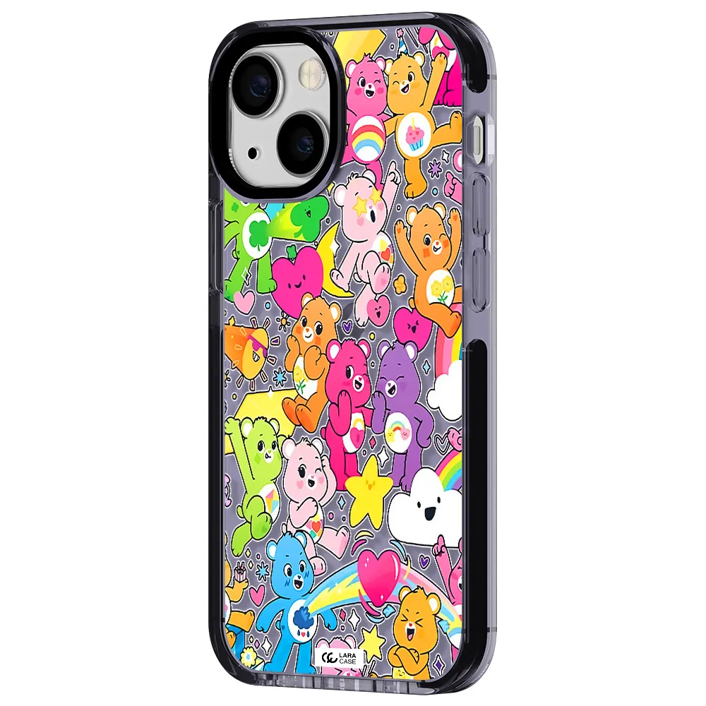 a pattern of cartoon bears Apple iPhone 13 mini impact Lilac Case