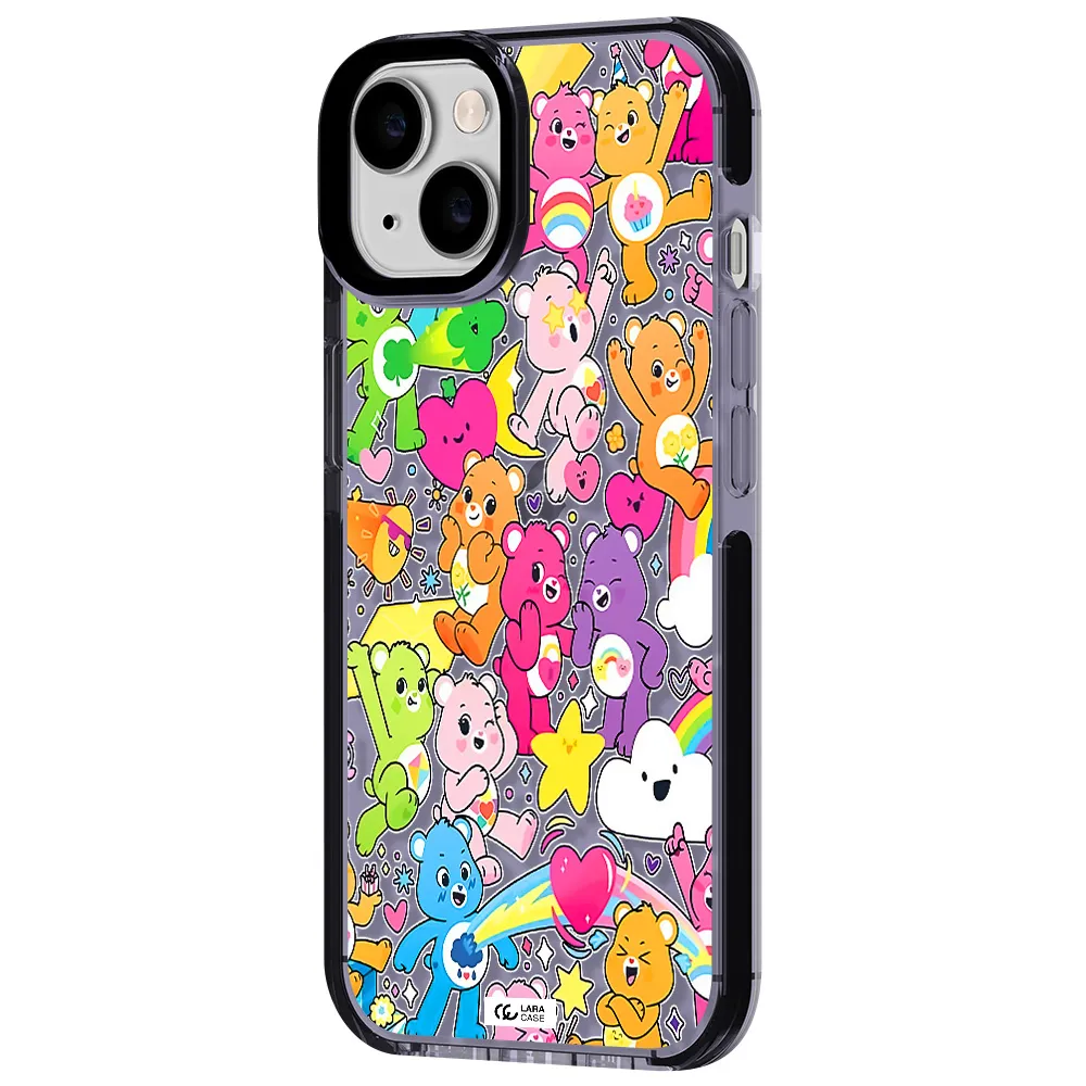 a pattern of cartoon bears Apple iPhone 14 impact Lilac Case