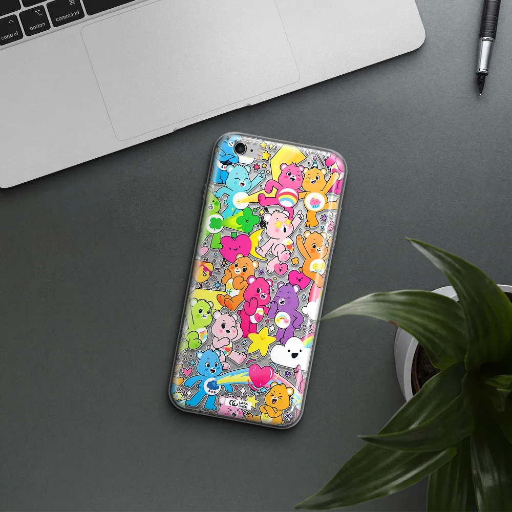 a pattern of cartoon bears Apple iPhone 6 s plus Clear TPU Case