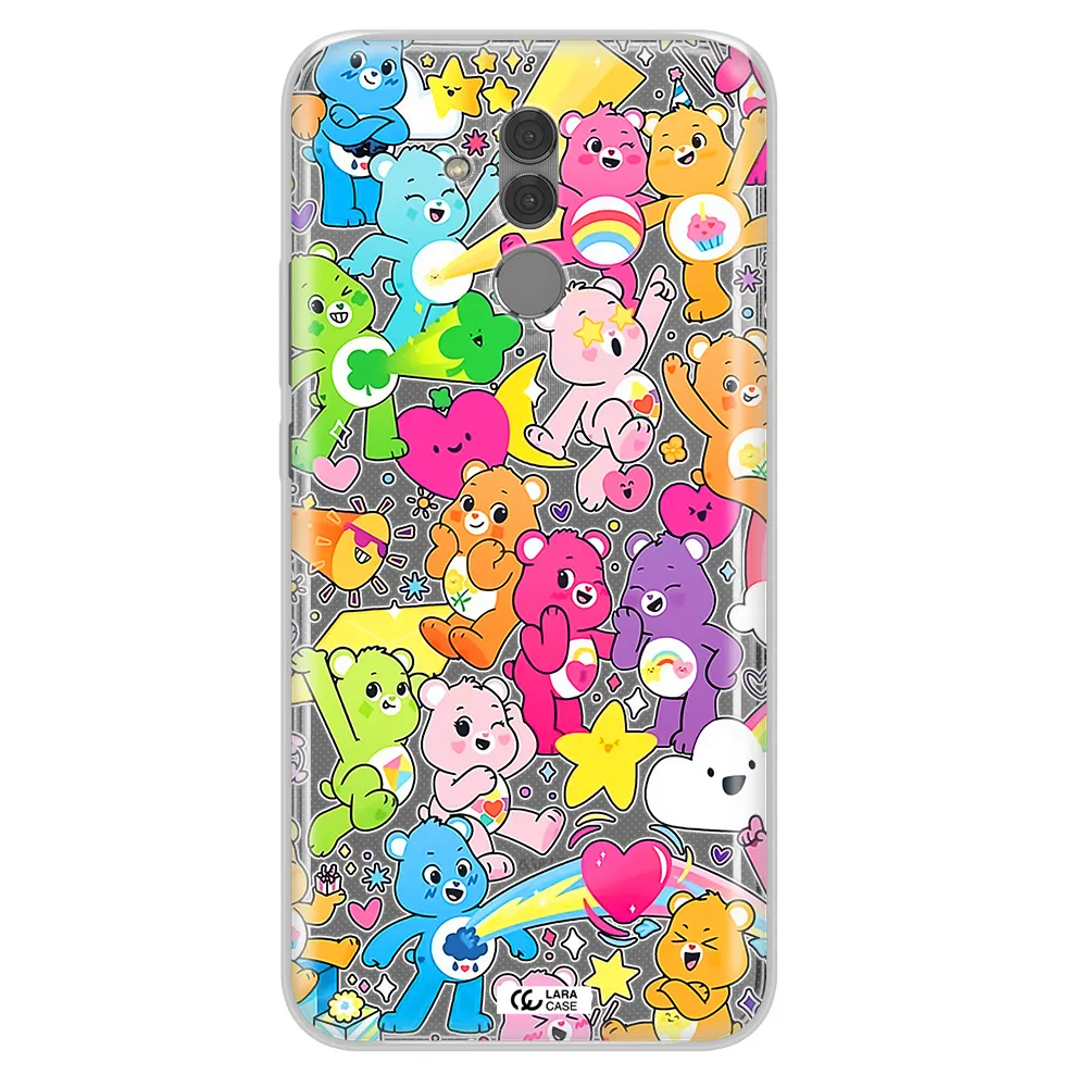 a pattern of cartoon bears Huawei Mate 20 Lite Clear TPU Case
