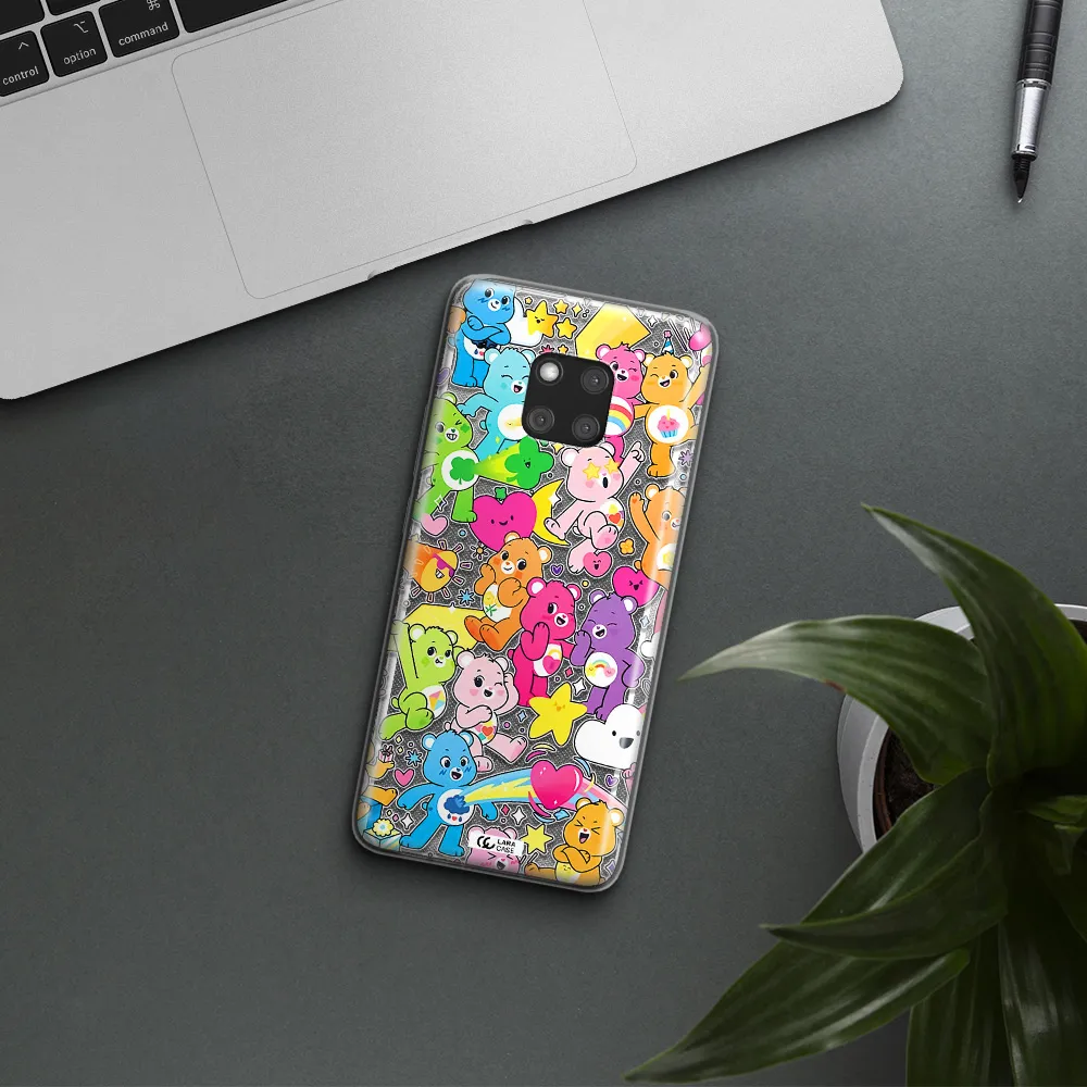 a pattern of cartoon bears Huawei Mate 20 Pro Clear TPU Case