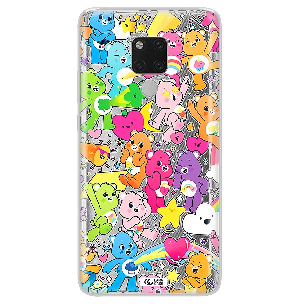 a pattern of cartoon bears Huawei Mate 20X Clear TPU Case