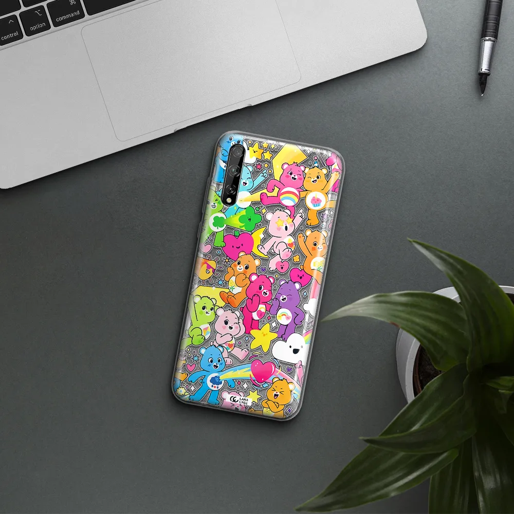 a pattern of cartoon bears Huawei P Smart S Clear TPU Case