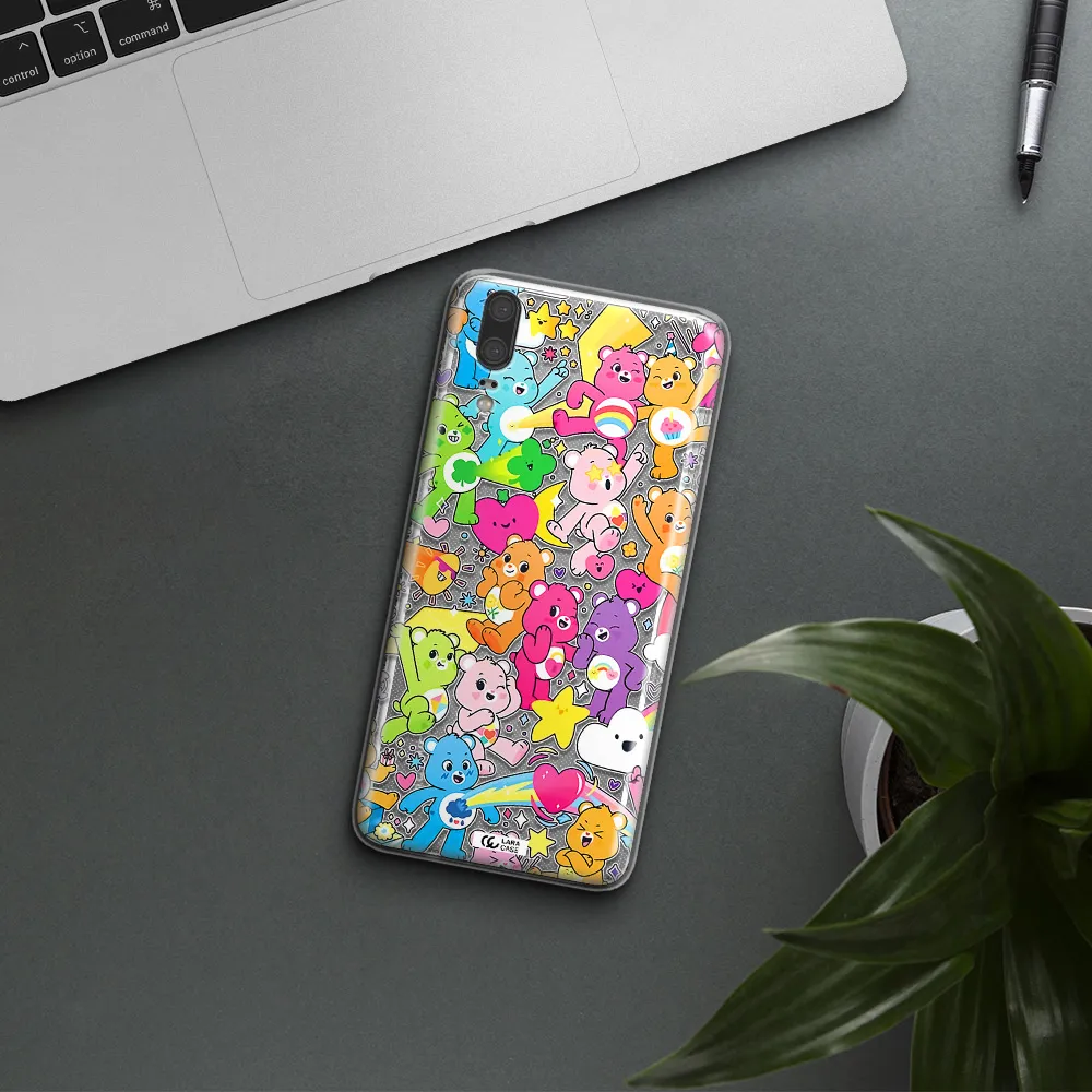 a pattern of cartoon bears Huawei P20 Clear TPU Case