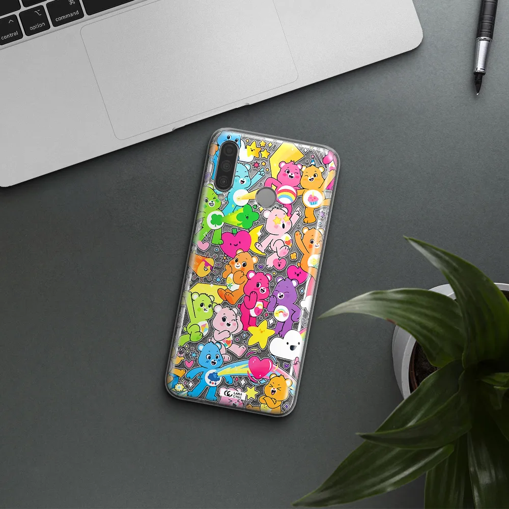 a pattern of cartoon bears Huawei P30 Lite Clear TPU Case