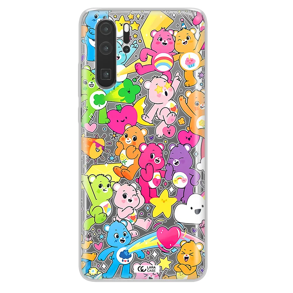 a pattern of cartoon bears Huawei P30 Pro Clear TPU Case