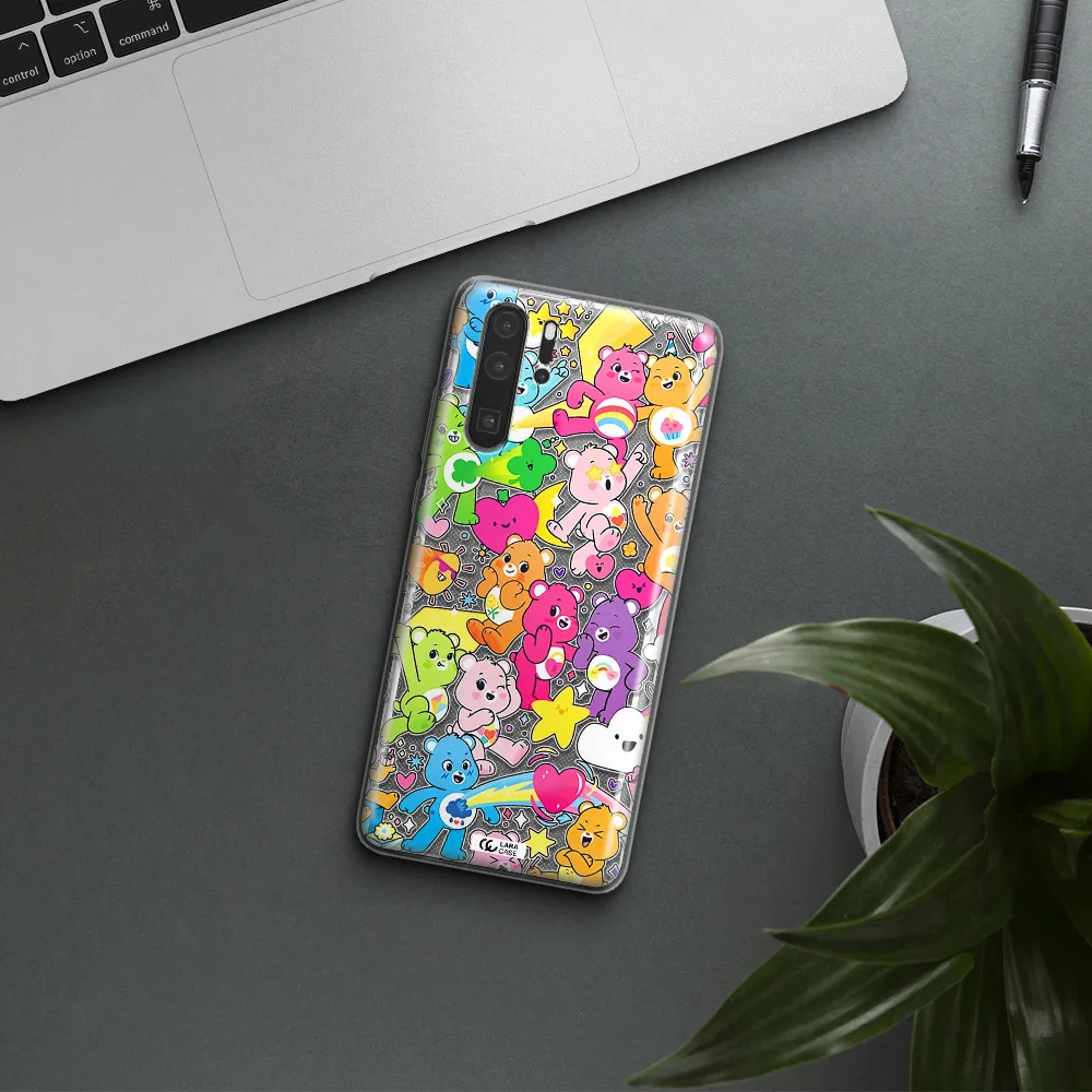 a pattern of cartoon bears Huawei P30 Pro Clear TPU Case
