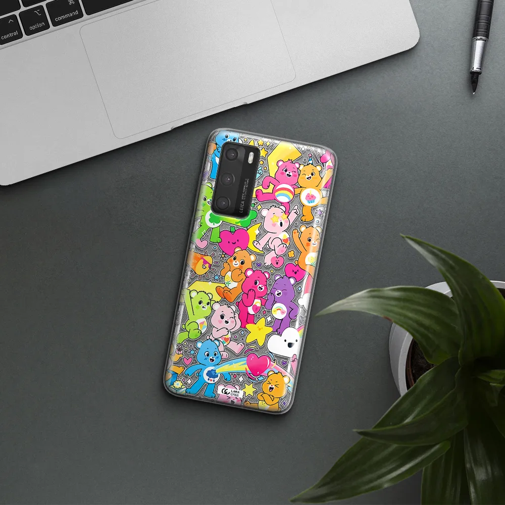 a pattern of cartoon bears Huawei P40 Clear TPU Case