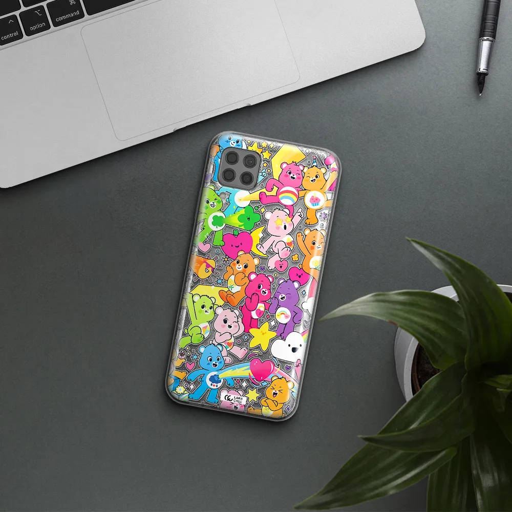 a pattern of cartoon bears Huawei P40 Lite Clear TPU Case