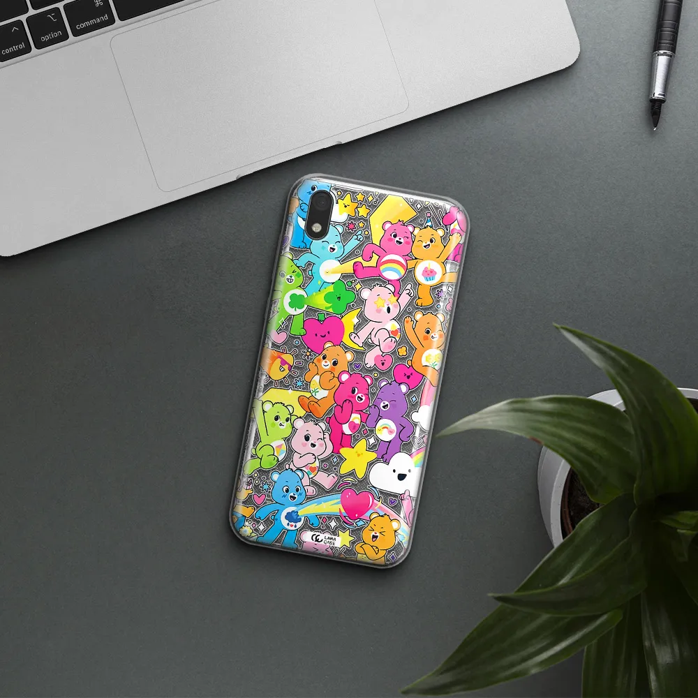 a pattern of cartoon bears Huawei Y5 2019 Clear TPU Case