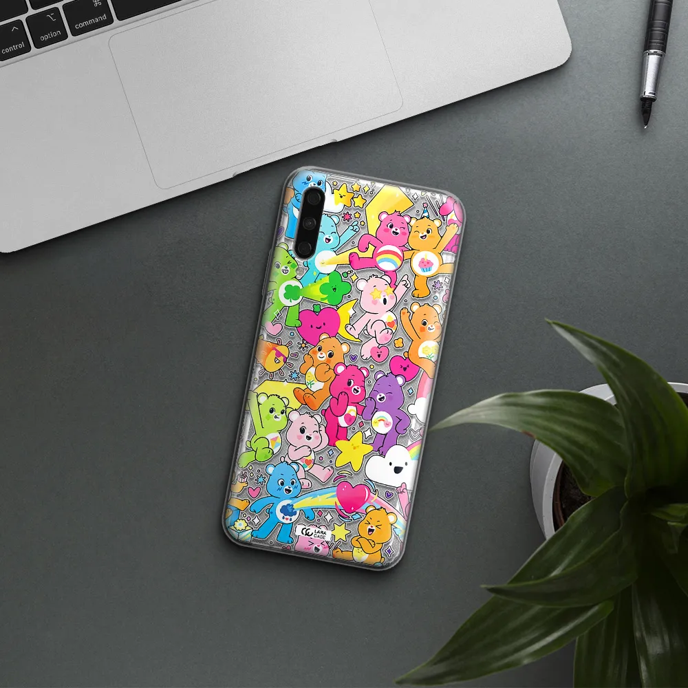 A Pattern Of Cartoon Bears Huawei Y9S Clear Tpu Case