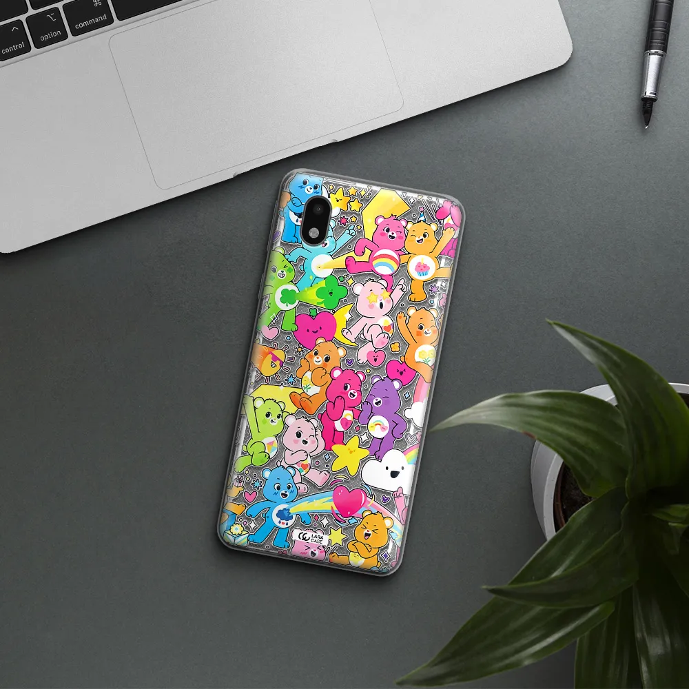 A Pattern Of Cartoon Bears Samsung A01 Core Clear Tpu Case