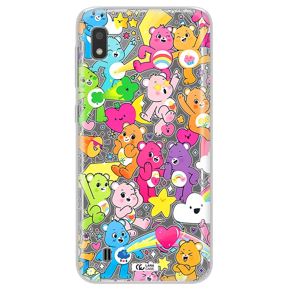 a pattern of cartoon bears Samsung A10 Clear TPU Case