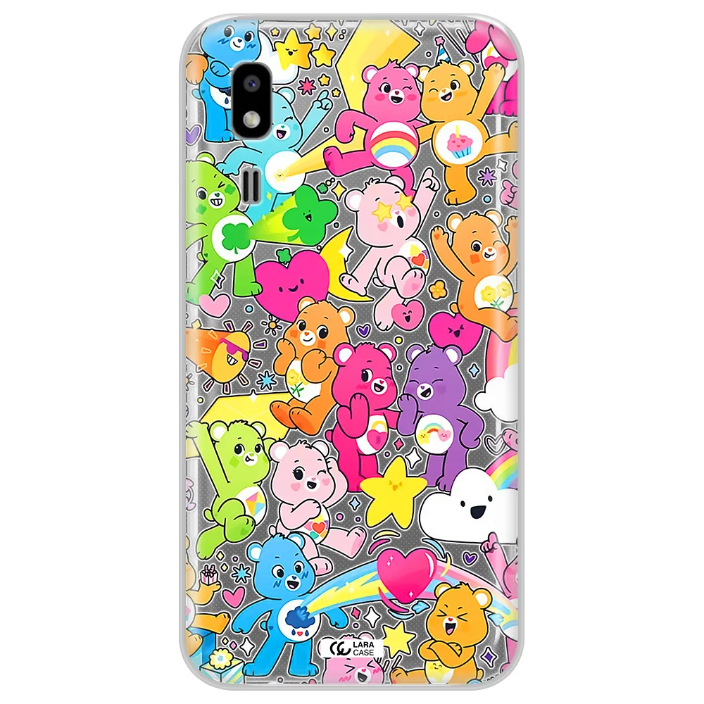 a pattern of cartoon bears Samsung A2 Core Clear TPU Case