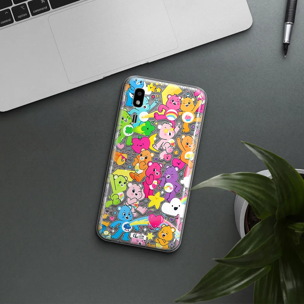 a pattern of cartoon bears Samsung A2 Core Clear TPU Case