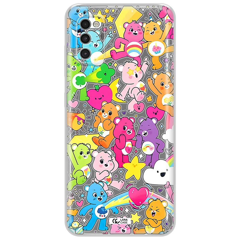 A Pattern Of Cartoon Bears Samsung A41 Clear Tpu Case