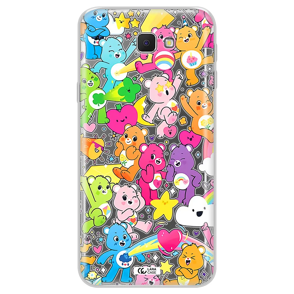 a pattern of cartoon bears Samsung J5 Prime Clear TPU Case