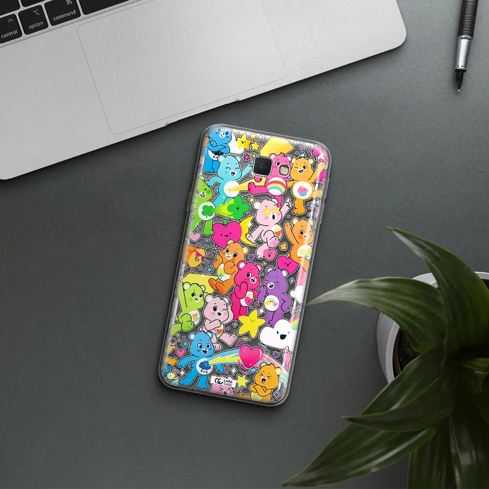 a pattern of cartoon bears Samsung J5 Prime Clear TPU Case