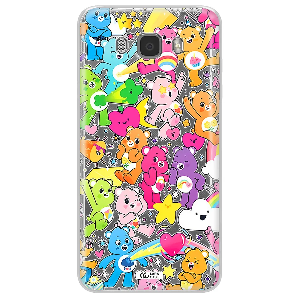 a pattern of cartoon bears Samsung J7 2016 Clear TPU Case