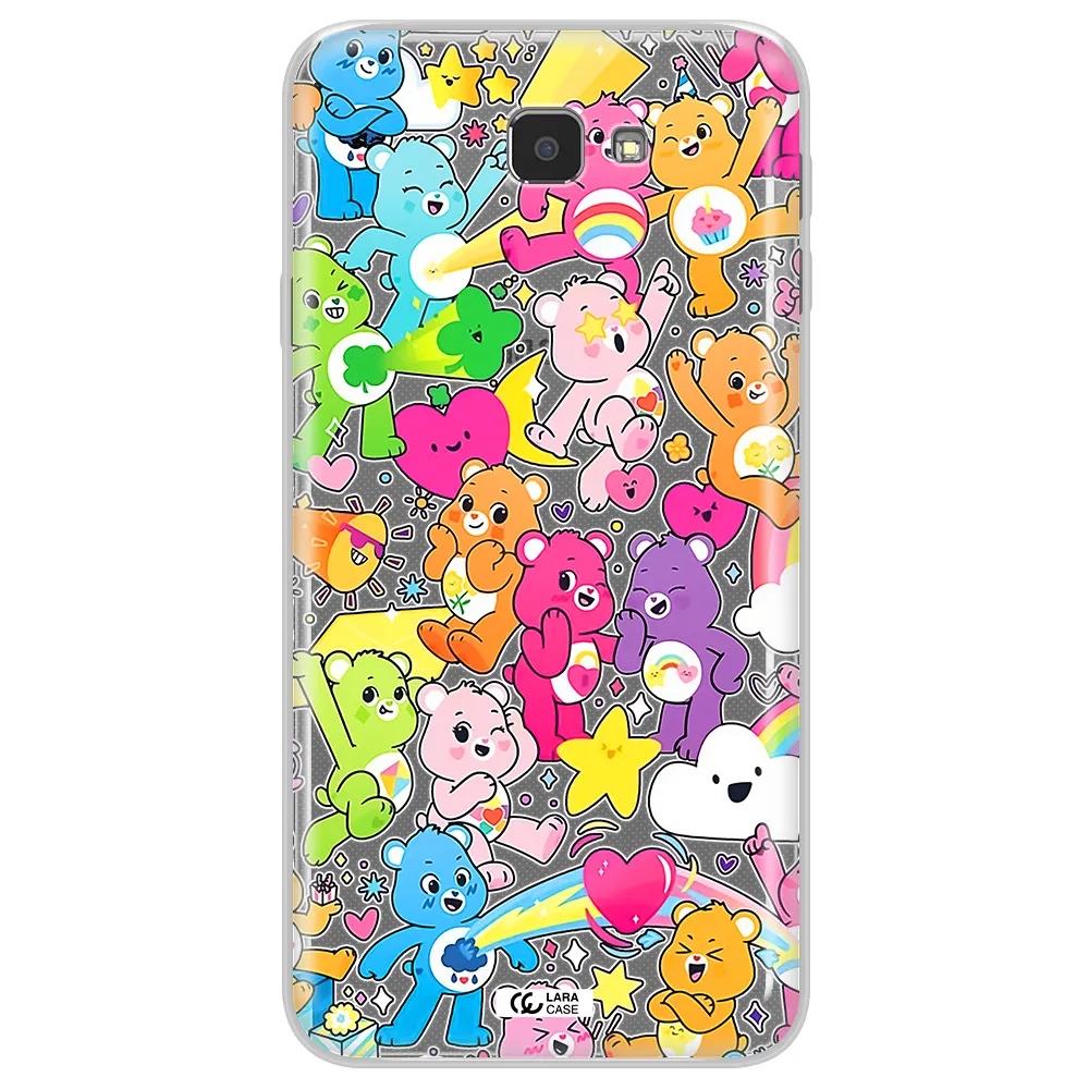 a pattern of cartoon bears Samsung J7 Prim Clear TPU Case