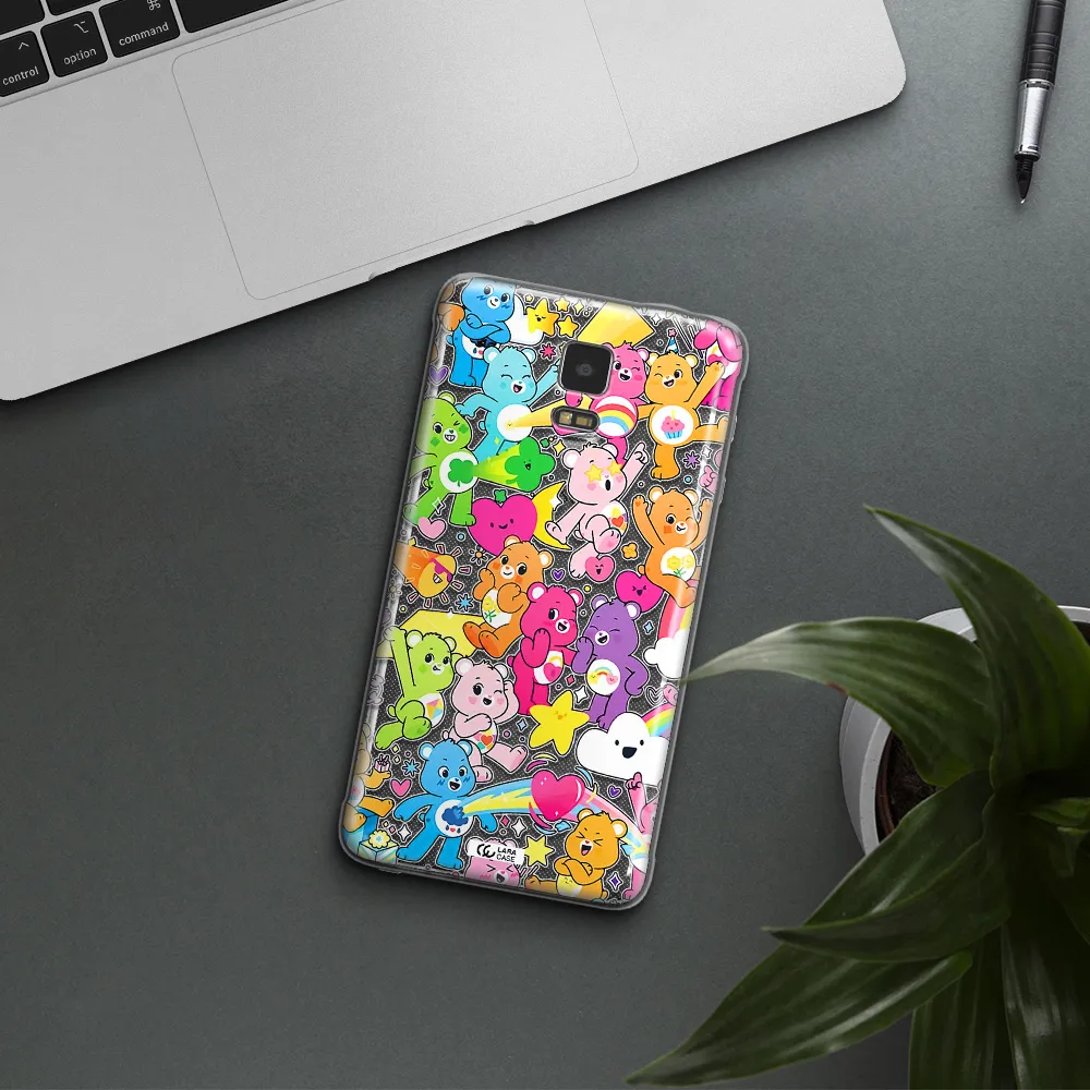 a pattern of cartoon bears Samsung Note 4 Clear TPU Case